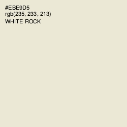 #EBE9D5 - White Rock Color Image